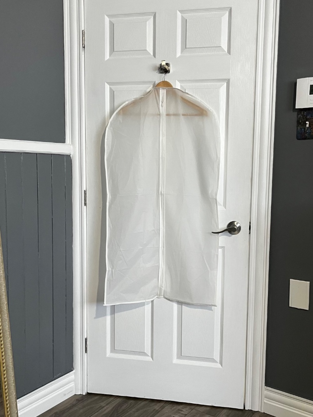 Set of 5 IKEA SVAJS White Garment Bags Closet Storage Covers Dust Protectors